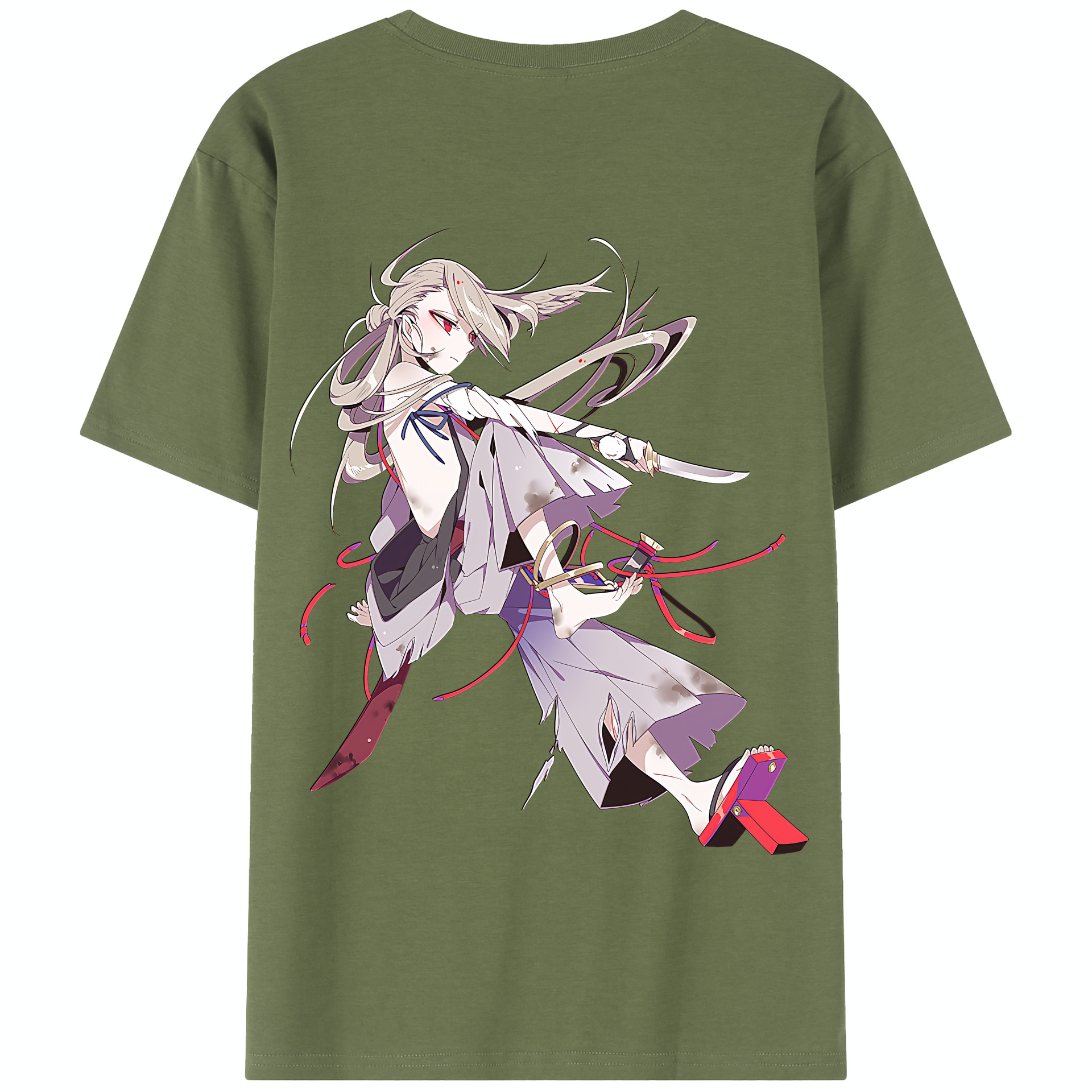 （画像用） 刀剣乱舞 Touken Ranbu 綿100％半袖Tシャツ（背面プリント）